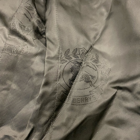 BURBERRY Made in Italy Bold Check Silk Blend Patch Pocket Blazer Size 8 - Picture 7 of 10